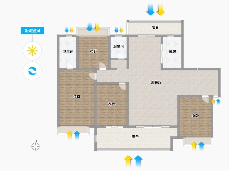 河南省-驻马店市-巨源城-200.00-户型库-采光通风