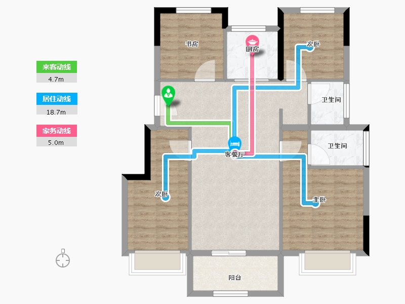 浙江省-湖州市-奥园悦见山-91.74-户型库-动静线