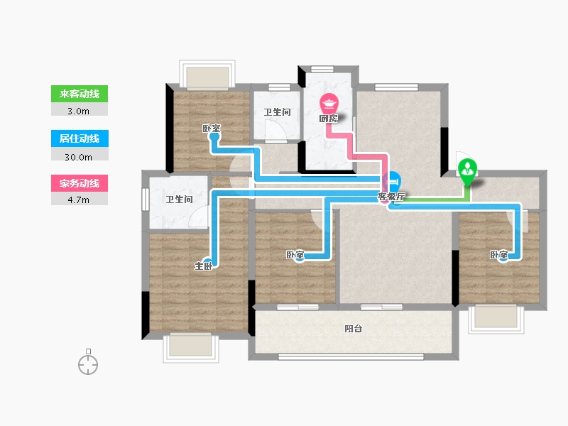 江西省-九江市-东投联盛学仕府-102.77-户型库-动静线