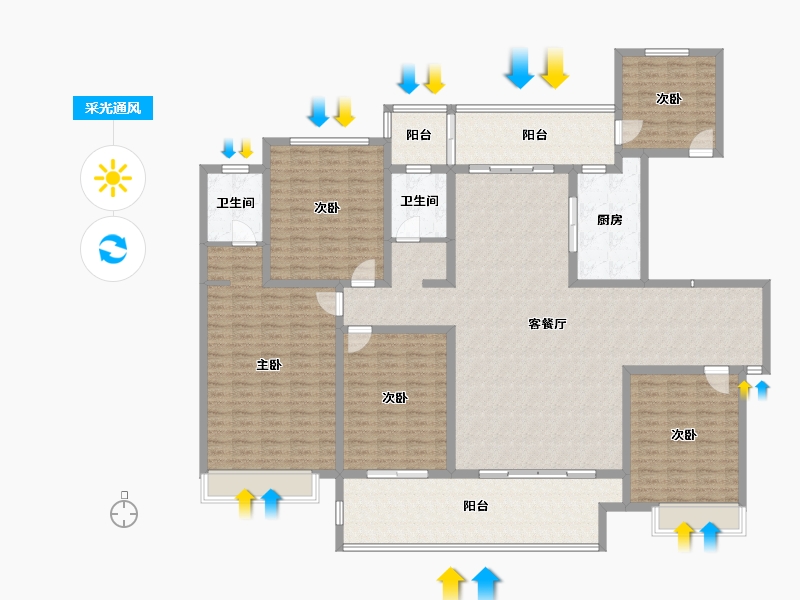 河南省-驻马店市-巨源城-200.00-户型库-采光通风