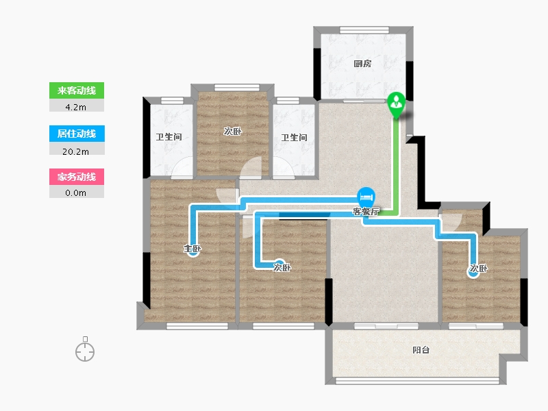 福建省-三明市-盛顺嘉和园-99.51-户型库-动静线