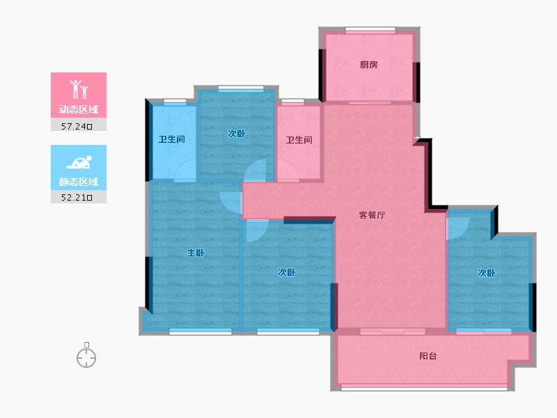 福建省-三明市-盛顺嘉和园-99.51-户型库-动静分区