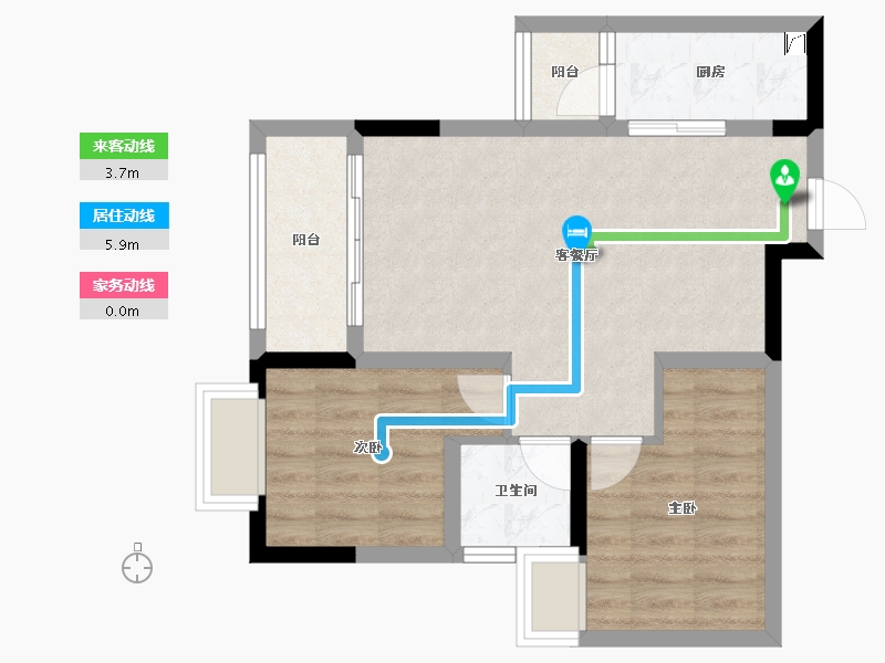 贵州省-遵义市-林达大院-57.17-户型库-动静线