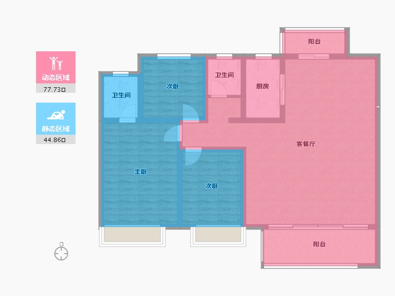 河南省-驻马店市-巨源城-110.00-户型库-动静分区