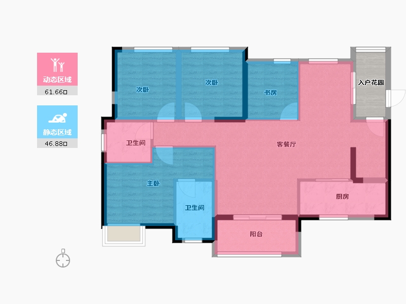 广东省-江门市-江悦城公园里-102.00-户型库-动静分区