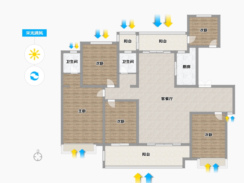 河南省-驻马店市-巨源城-200.00-户型库-采光通风