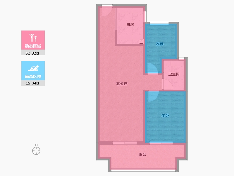 广西壮族自治区-北海市-北海•花漾里-63.88-户型库-动静分区