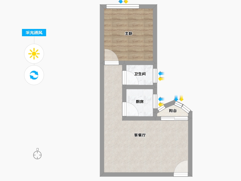 黑龙江省-齐齐哈尔市-南部湾广场-36.00-户型库-采光通风