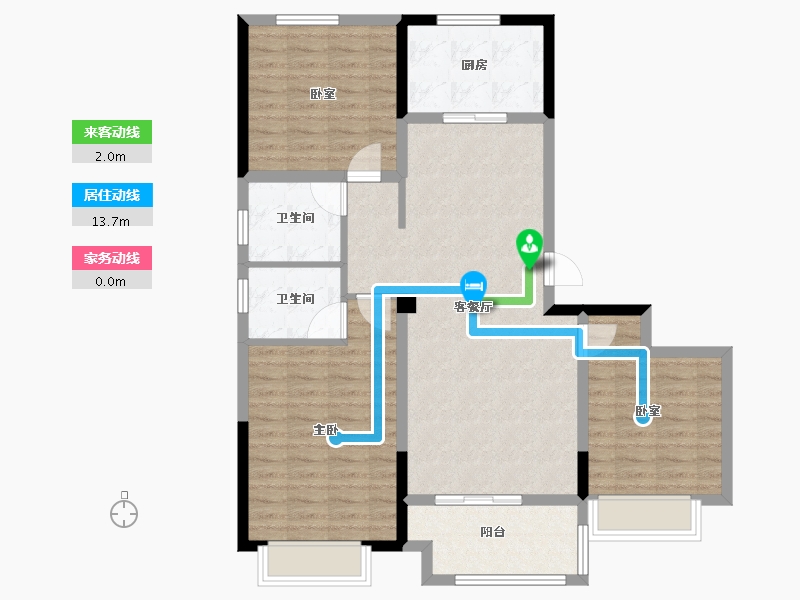 安徽省-蚌埠市-石榴江淮院子-99.19-户型库-动静线