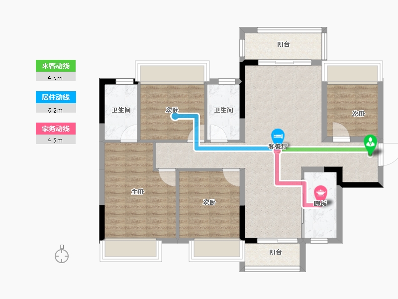 广西壮族自治区-桂林市-桂林融创文旅城-92.09-户型库-动静线