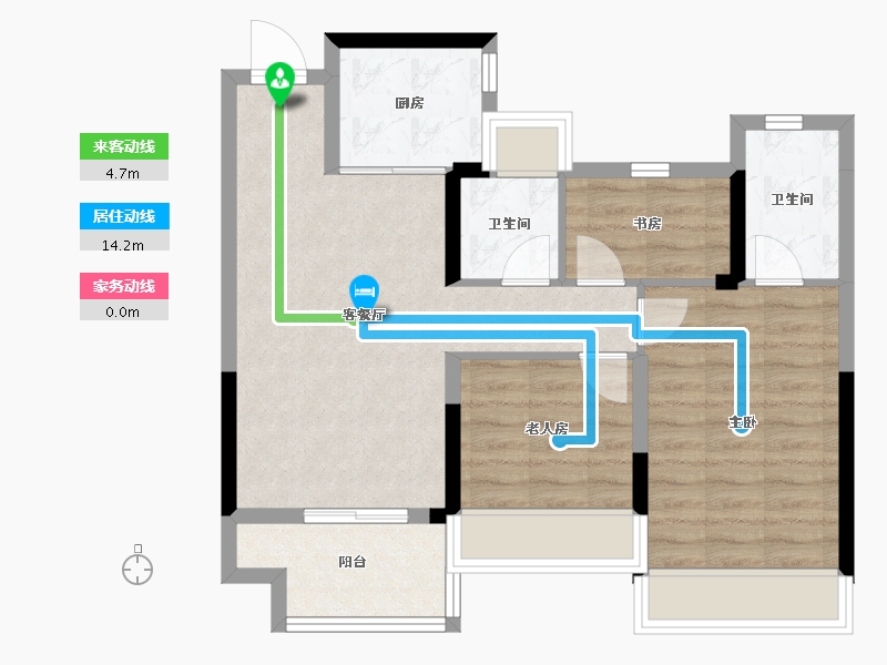 湖北省-十堰市-大家十里桃源-68.33-户型库-动静线