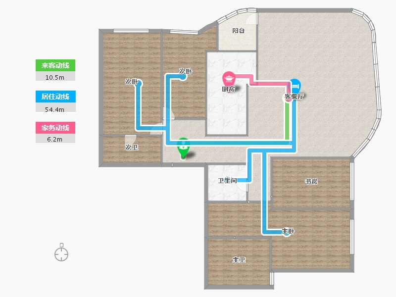 四川省-成都市-新希望D10天府-216.08-户型库-动静线