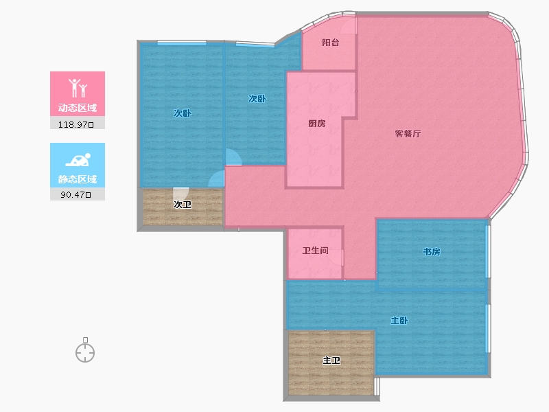 四川省-成都市-新希望D10天府-216.08-户型库-动静分区