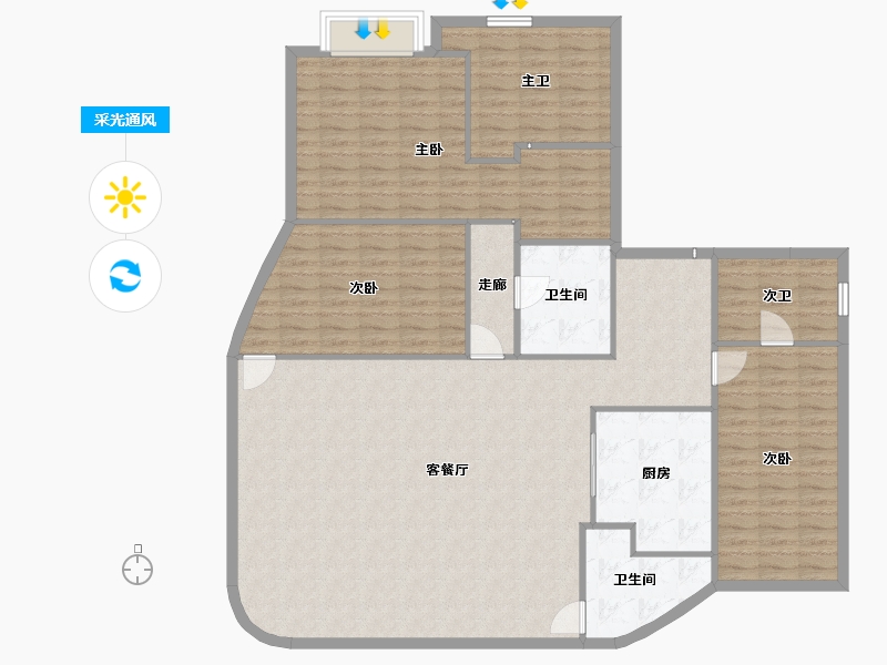 四川省-成都市-新希望D10天府-160.00-户型库-采光通风