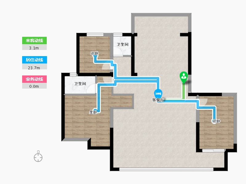 宁夏回族自治区-银川市-民生城·玖峯-114.93-户型库-动静线