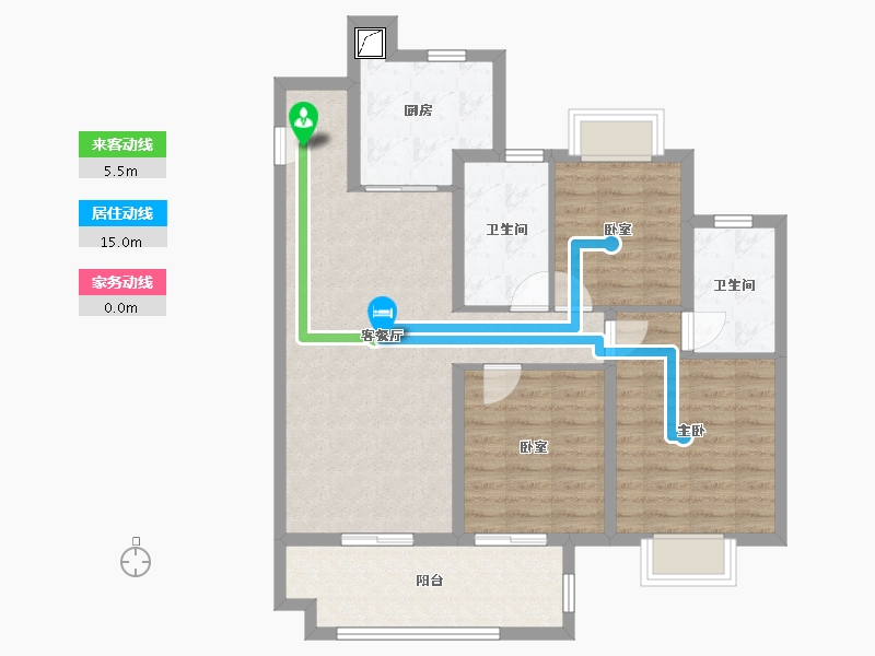 江西省-九江市-中海国际社区-89.41-户型库-动静线