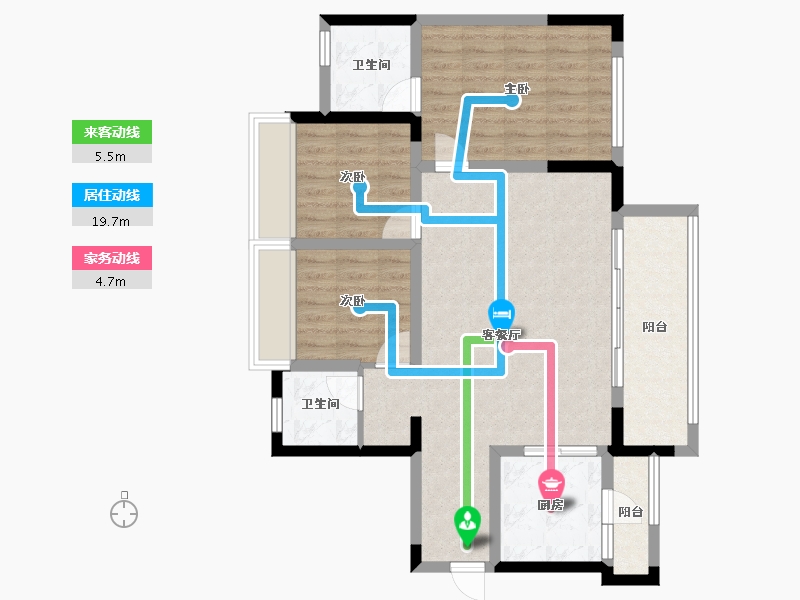 四川省-眉山市-融创九天一城-87.03-户型库-动静线