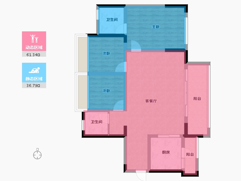 四川省-眉山市-融创九天一城-87.03-户型库-动静分区