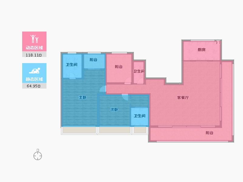 安徽省-滁州市-金鹏天境-167.21-户型库-动静分区