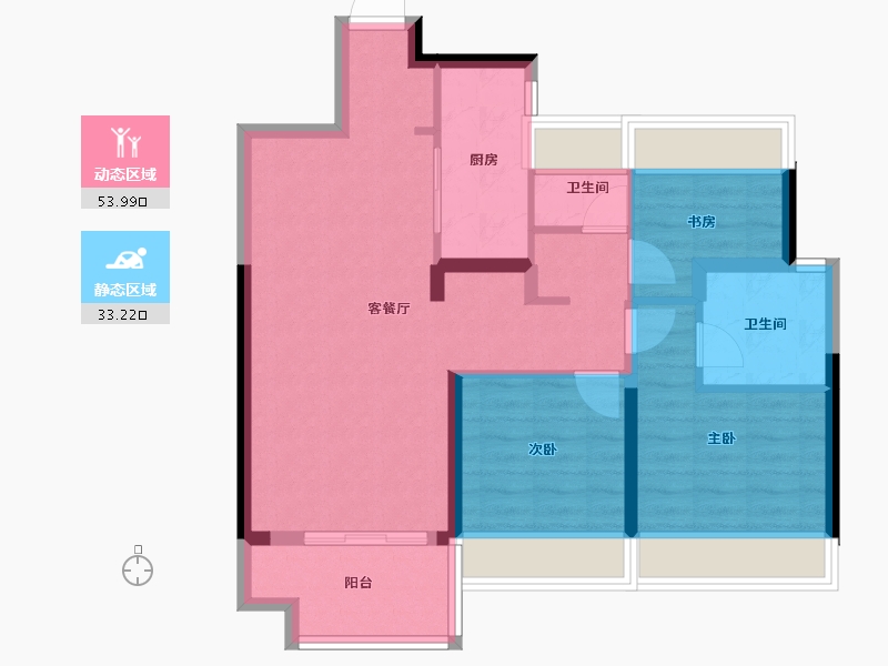 湖北省-十堰市-大家十里桃源-77.60-户型库-动静分区