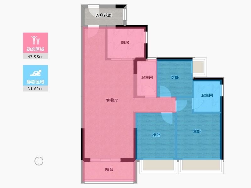 广东省-江门市-时代倾城(江门)-74.12-户型库-动静分区