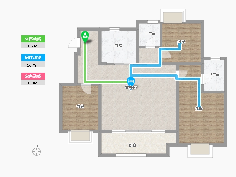 江西省-九江市-中海国际社区-95.20-户型库-动静线