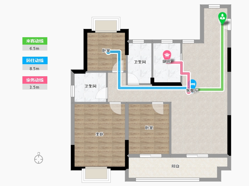 江西省-九江市-东投联盛学仕府-94.24-户型库-动静线