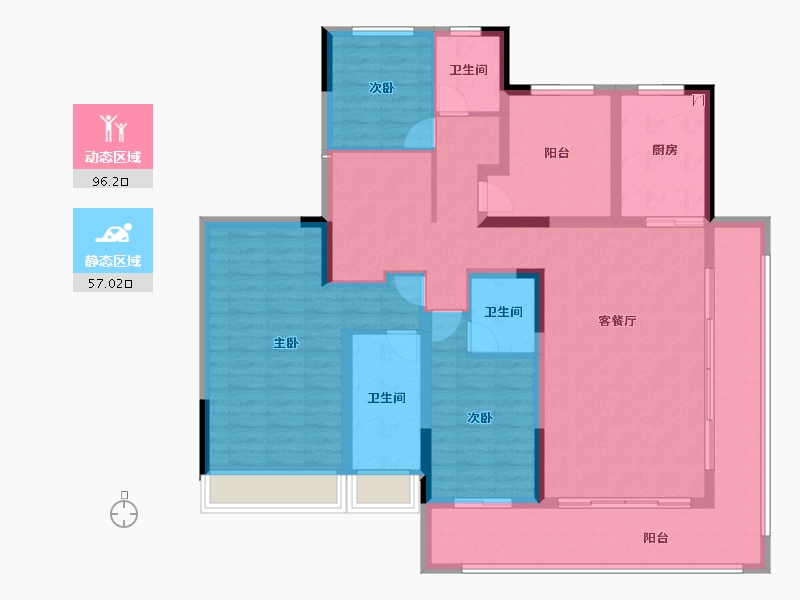 安徽省-滁州市-金鹏天境-137.60-户型库-动静分区