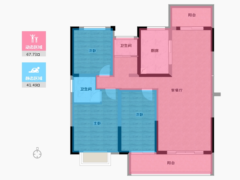 河南省-商丘市-康桥·知园-97.06-户型库-动静分区