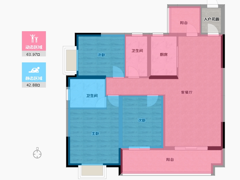 广西壮族自治区-桂林市-东舜状元世家-98.30-户型库-动静分区