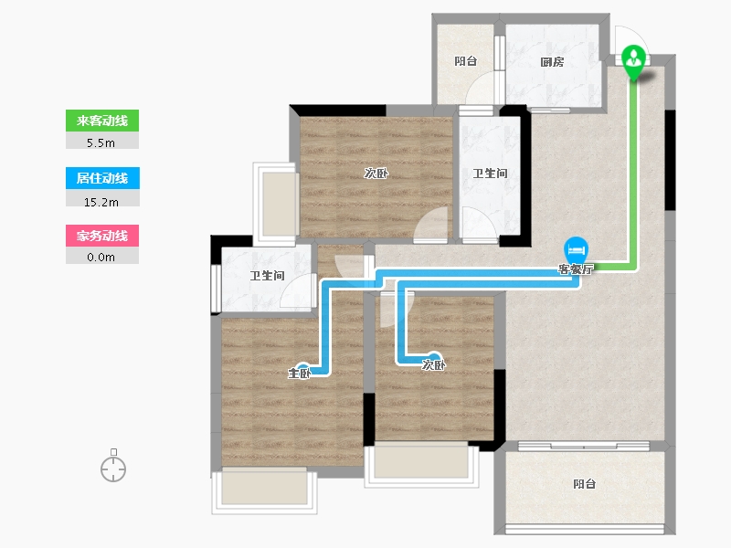 四川省-广元市-美地家园-84.07-户型库-动静线