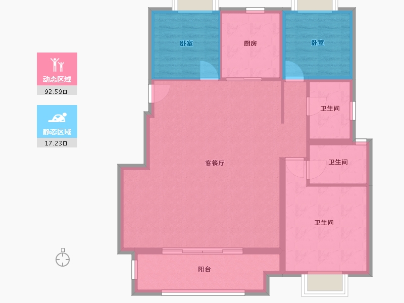 江西省-九江市-中海国际社区-99.77-户型库-动静分区