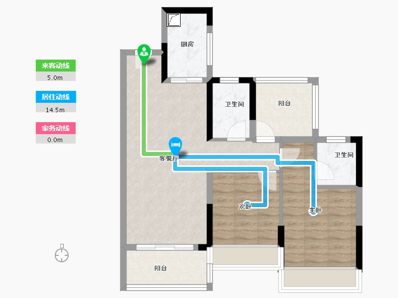 广东省-清远市-信业郡城-70.40-户型库-动静线