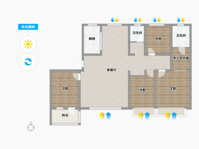 河北省-沧州市-沧兴青海一品-139.00-户型库-采光通风