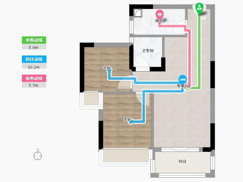 广东省-清远市-弘景嘉园-51.89-户型库-动静线