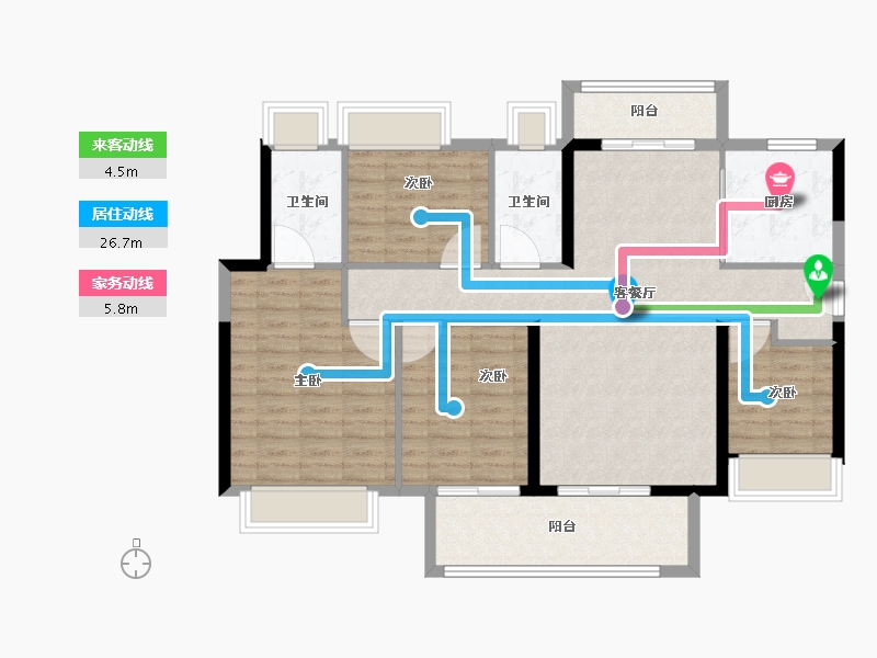 广东省-江门市-大悦城·新悦锦云-110.19-户型库-动静线