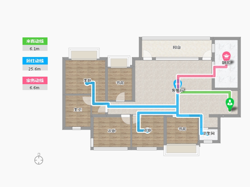 四川省-成都市-成都长虹天樾-113.89-户型库-动静线