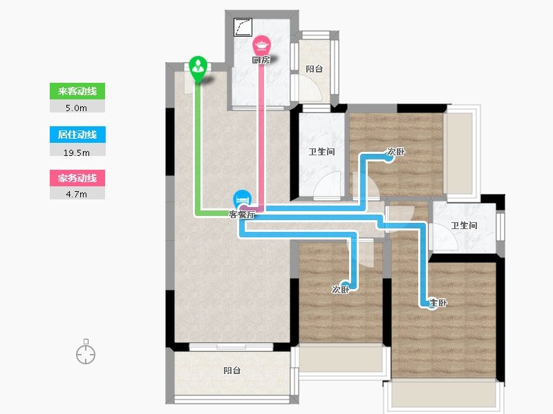 广东省-清远市-山水名成-70.87-户型库-动静线