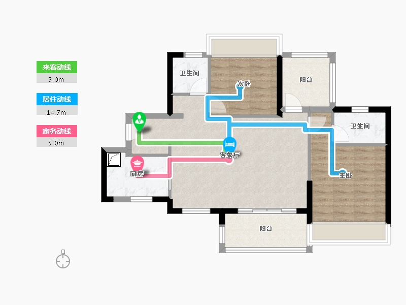 广东省-清远市-信业郡城-76.80-户型库-动静线