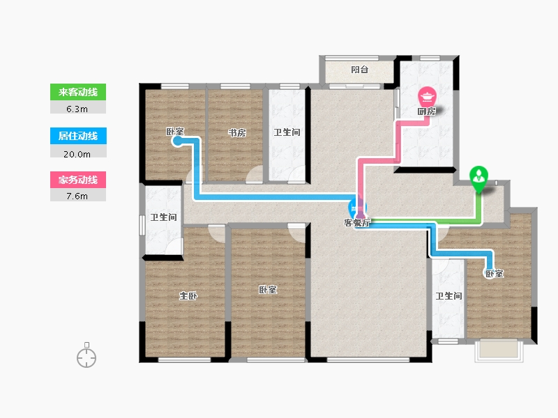 河北省-沧州市-正康开元一品-187.20-户型库-动静线