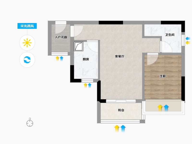 广东省-清远市-弘景嘉园-42.44-户型库-采光通风