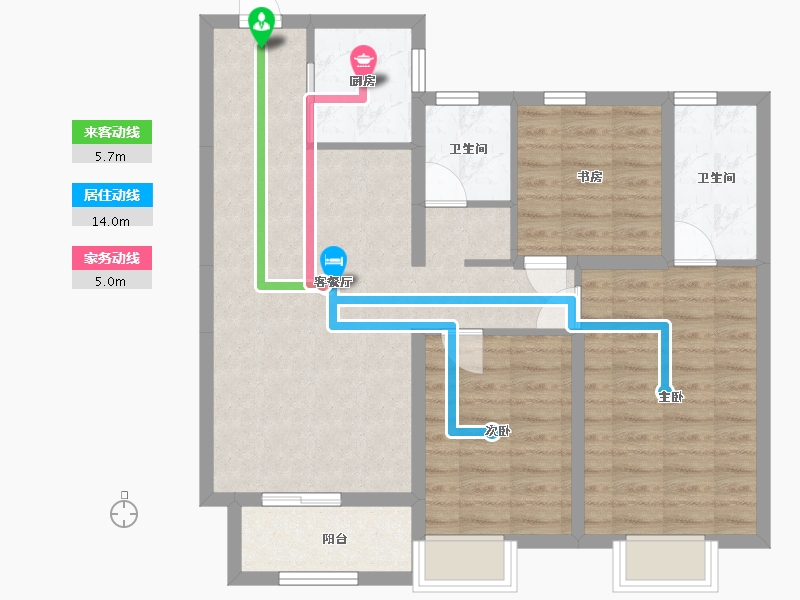 河北省-邢台市-皓顺茂-96.00-户型库-动静线