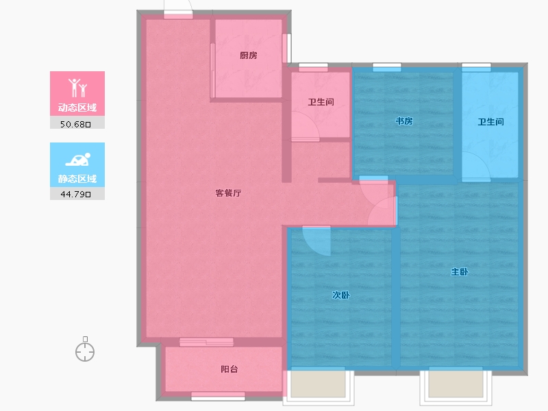 河北省-邢台市-皓顺茂-96.00-户型库-动静分区