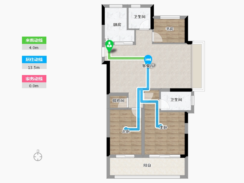 浙江省-台州市-荣安棠樾-78.41-户型库-动静线