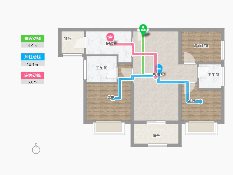 广东省-江门市-骏景湾领峰-77.33-户型库-动静线