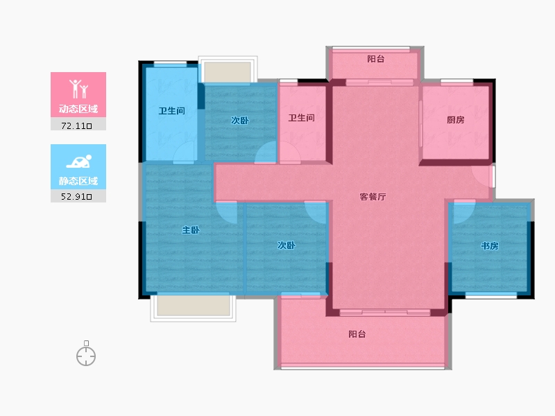 广东省-江门市-融创潭江首府-112.86-户型库-动静分区