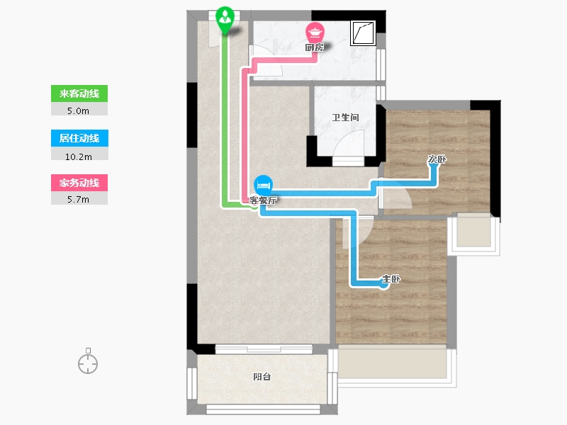 广东省-清远市-弘景嘉园-51.73-户型库-动静线