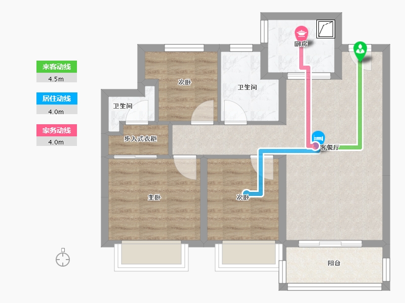 山东省-青岛市-绿地国科-70.00-户型库-动静线