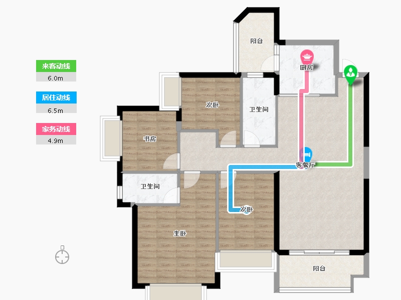 广东省-江门市-江门恒大悦珑湾-112.99-户型库-动静线