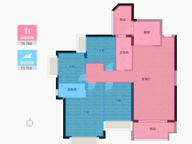 广东省-江门市-江门恒大悦珑湾-112.99-户型库-动静分区